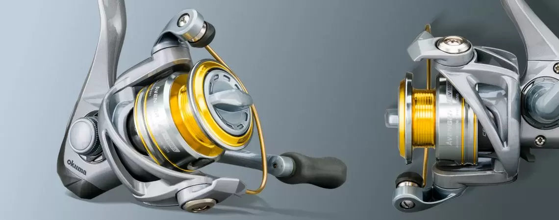 Kumparan Pemintal AVENGER - Okuma Avenger Spinning Reel - Sistem Gigi Elips Presisi - Rotor Aliran Siklonik Kumparan Pemintal AVENGER - Okuma Avenger Spinning Reel - Sistem Gigi Elips Presisi - Rotor Aliran Siklonik
